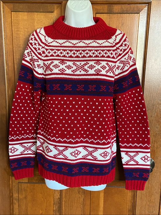 Vintage L L Bean Other - Vintage L L Bean 80’s - 90’s virgin acrylic Fiber Nordic Fair Isle patterns M/L
